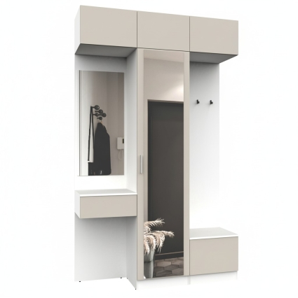 Набор мебели для прихожей "Марсель-206" МР 01-206 В2490 Ш1500 Г420 (ЛДСП Кашемир) Набор мебели для прихожей "Марсель-206" МР 01-206 В2490 Ш1500 Г420 (ЛДСП Кашемир)